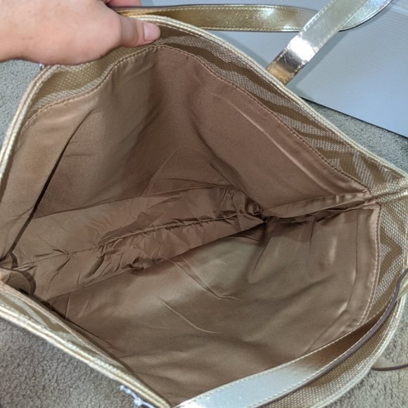 ***SOLD***Michael Kors Metallic Gold Tote Bag NWT - Picture 7 of 8